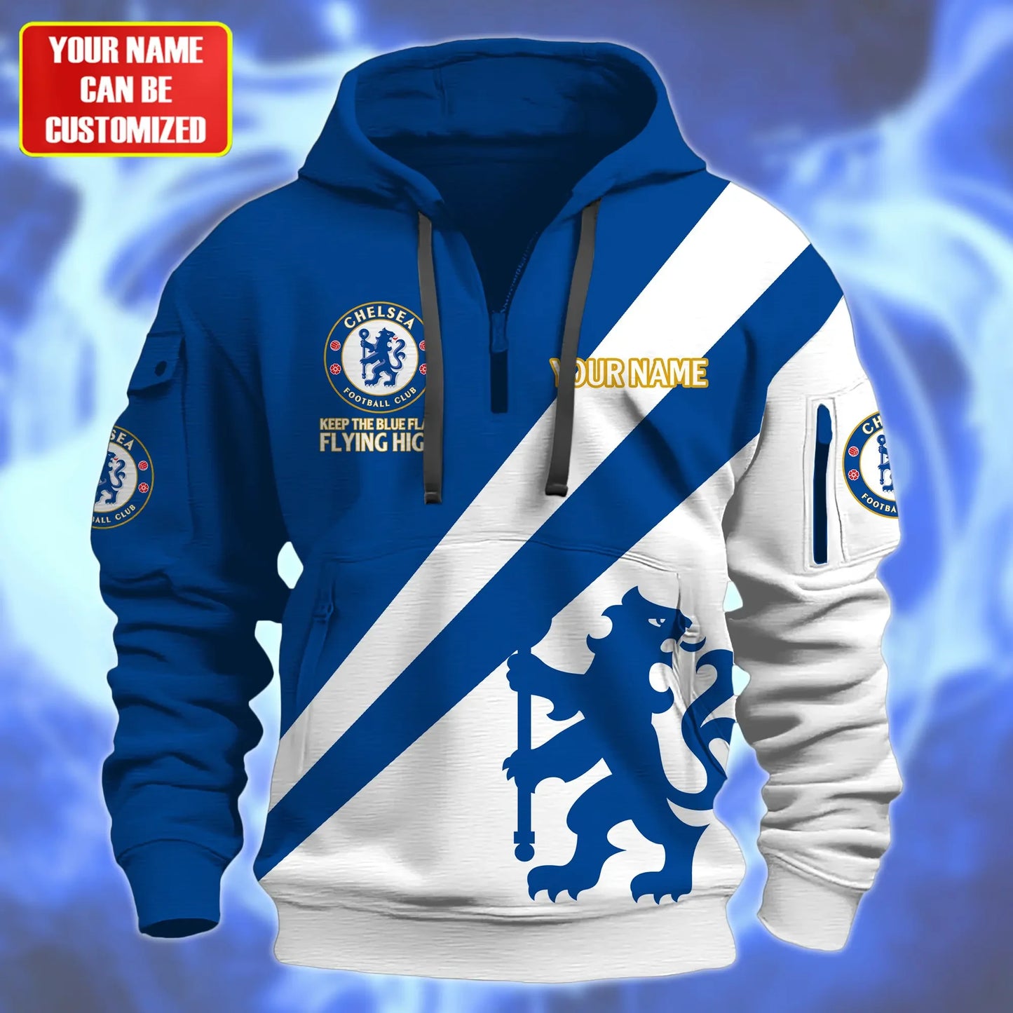 Personalized Chelsea 3D Zip-Hoodie Cotton Jacket
