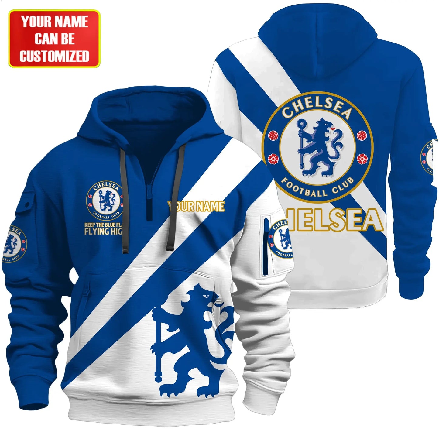 Personalized Chelsea 3D Zip-Hoodie Cotton Jacket