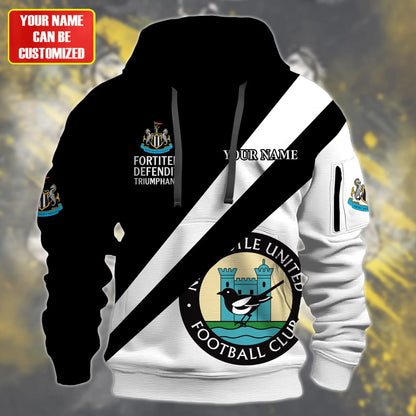 Personalized Newcastle United 3D Zip-Hoodie Cotton Jacket