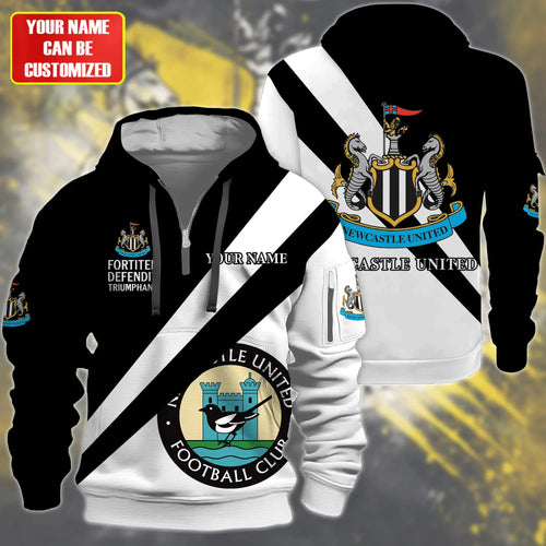 Personalized Newcastle United 3D Zip-Hoodie Cotton Jacket