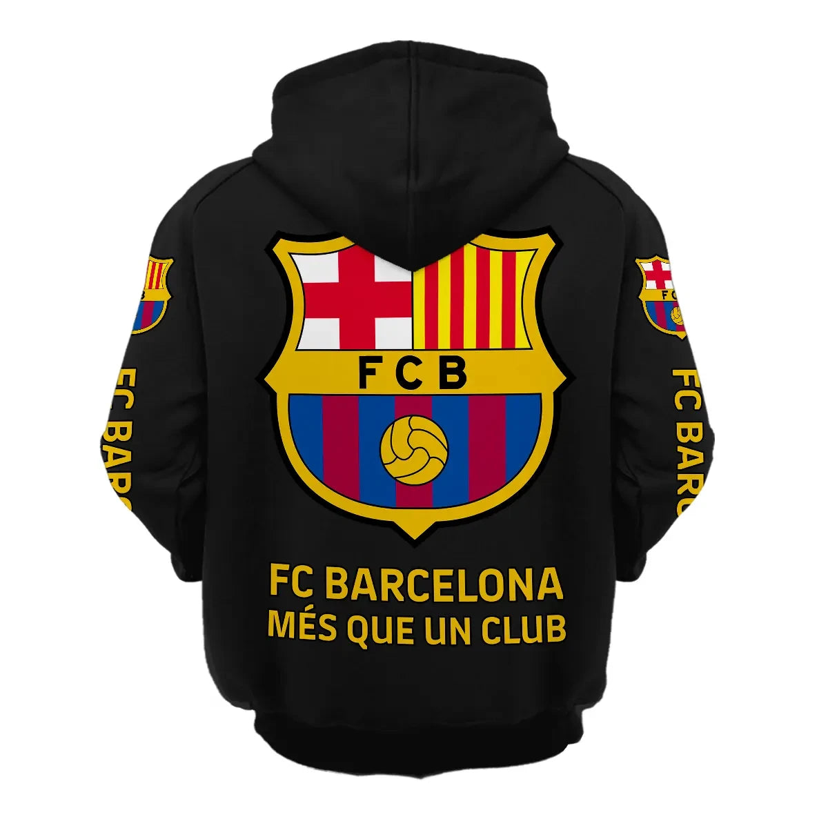 Personalized Barça Lace-up Cotton Hoodie