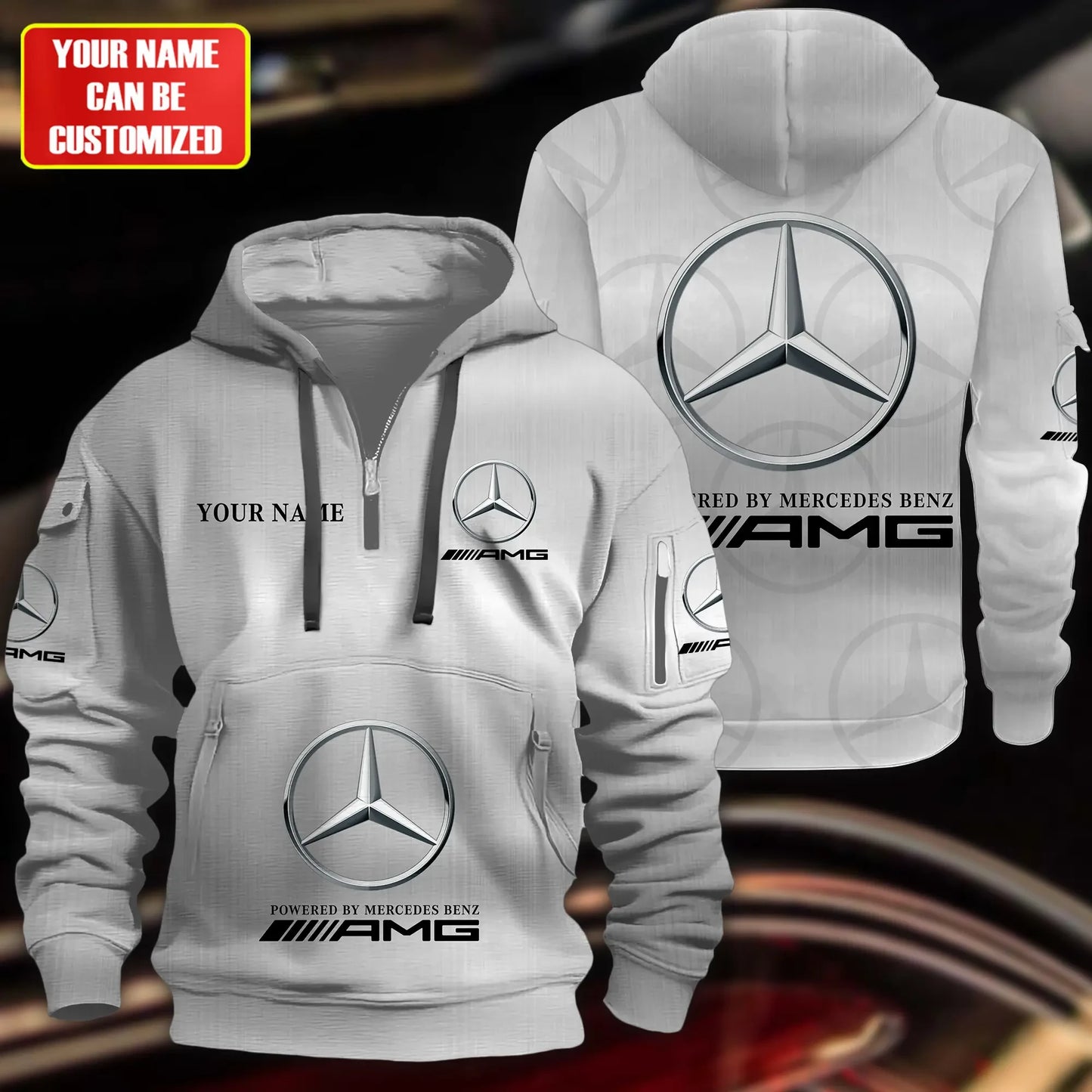 Personalized Merc AMG 3D Zip-Hoodie Cotton Jacket