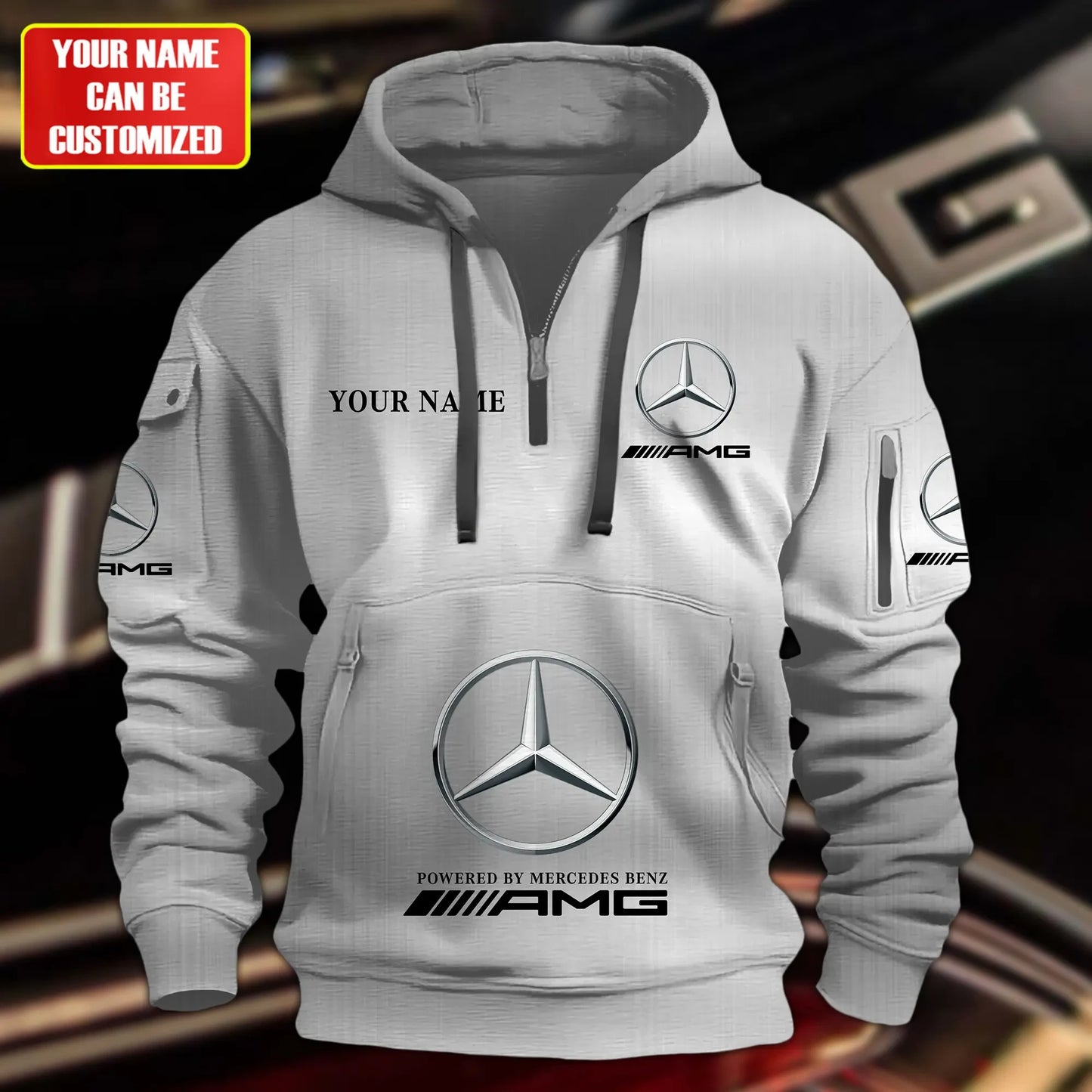 Personalized Merc AMG 3D Zip-Hoodie Cotton Jacket