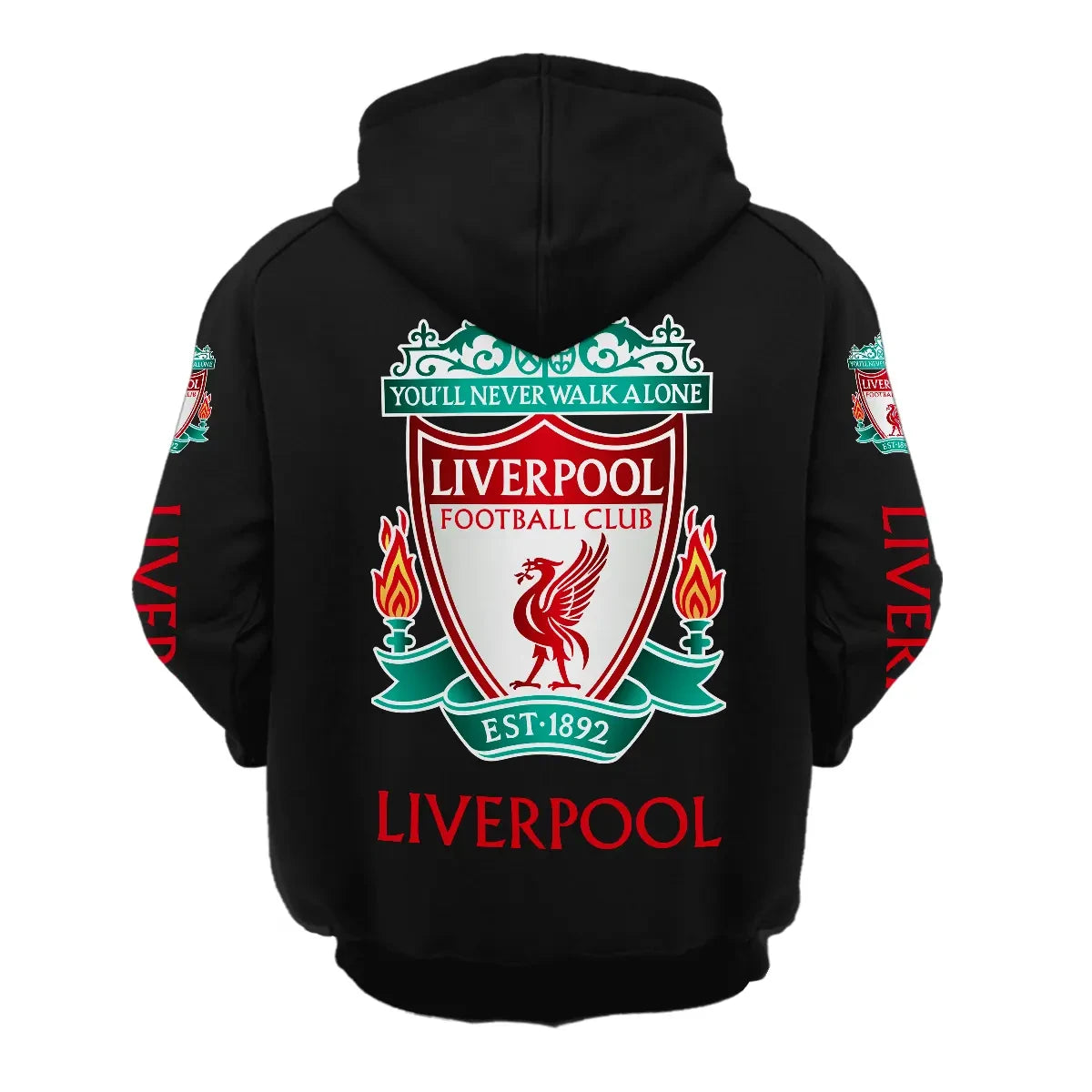 Personalized Liverpool Lace-up Cotton Hoodie