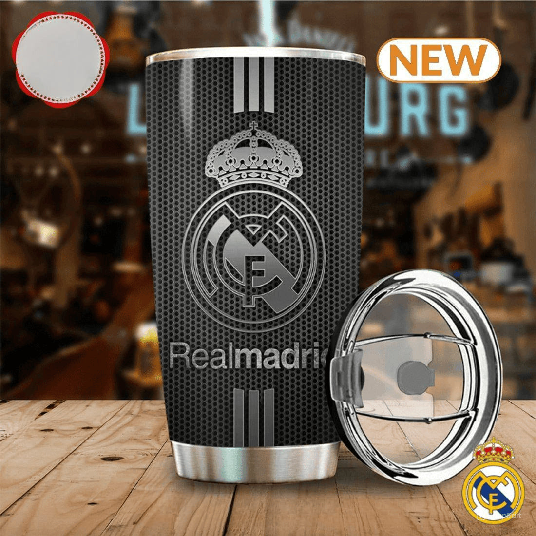 Real Mardrid Stainless Tumbler 20oz 30oz Cup V10