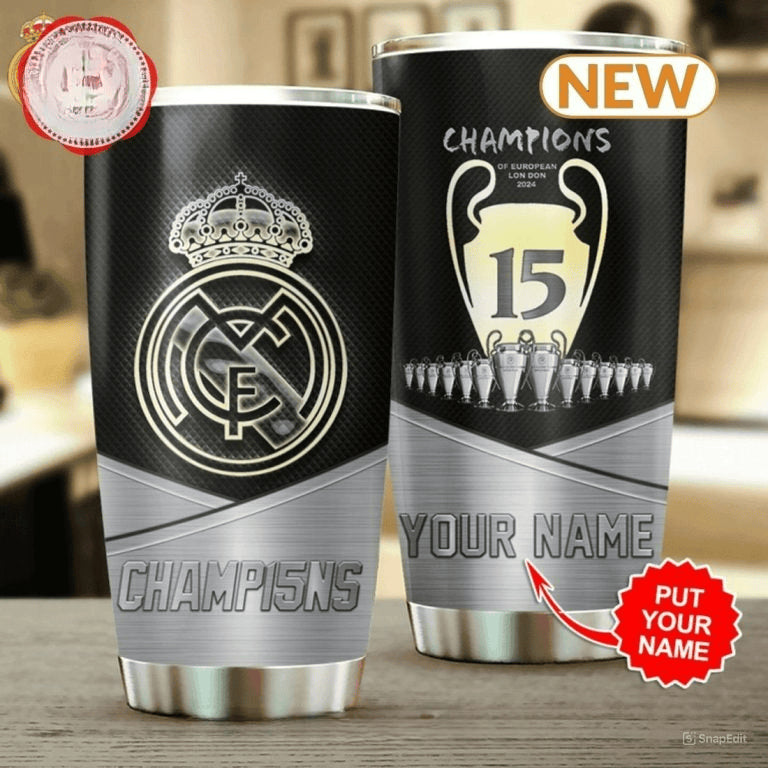 Real Mardrid Stainless Tumbler 20oz 30oz Cup V12