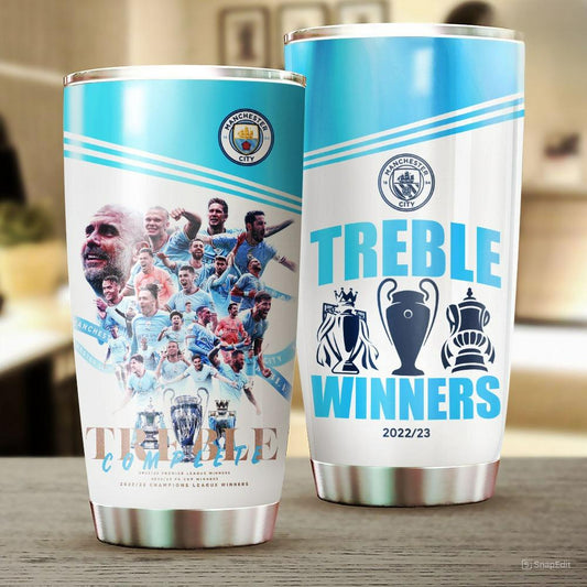 Manchester City Stainless Tumbler 20oz 30oz Cup V2