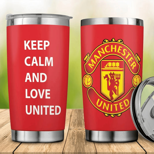 Manchester United Stainless Tumbler 20oz 30oz Cup V4
