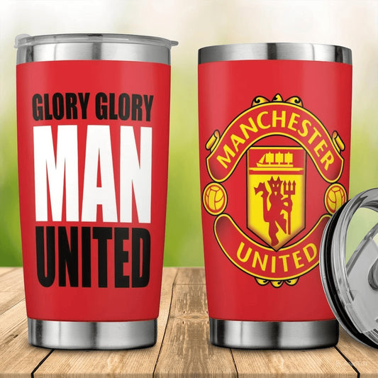 Manchester United Stainless Tumbler 20oz 30oz Cup V5