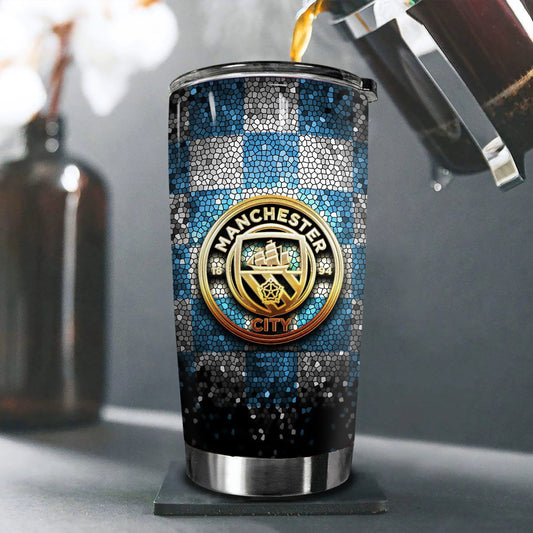 Manchester City Stainless Tumbler 20oz 30oz Cup V5