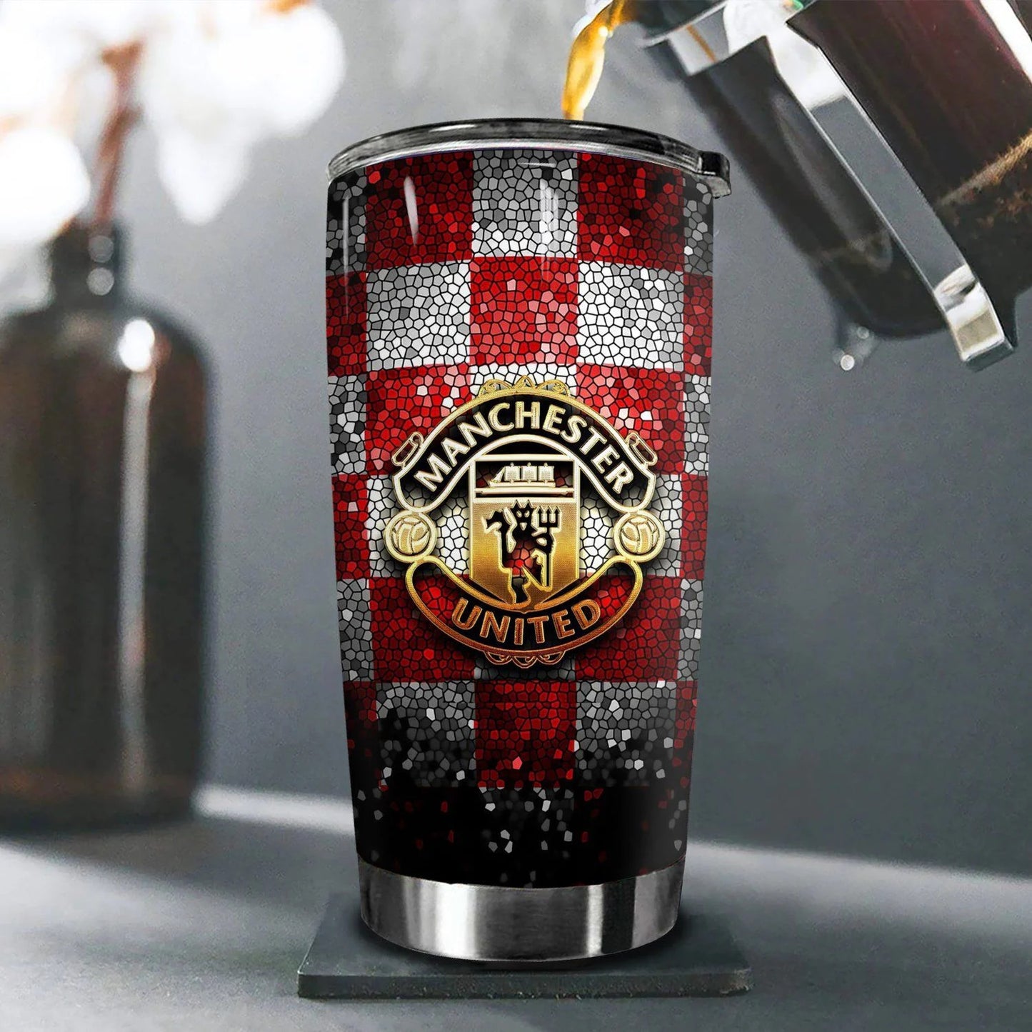 Manchester United Stainless Tumbler 20oz 30oz Cup V7