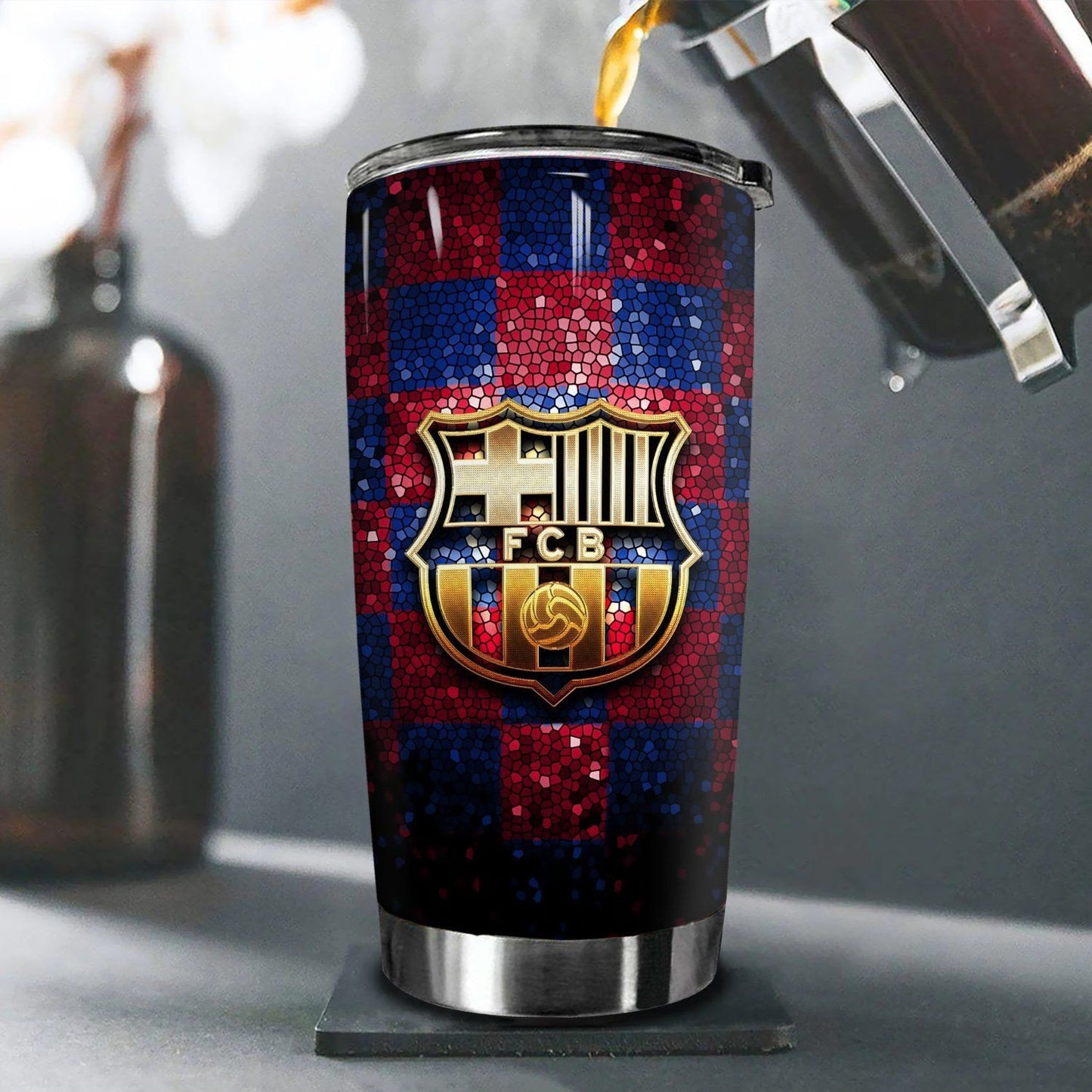 Barcelona Stainless Tumbler 20oz 30oz Cup V4