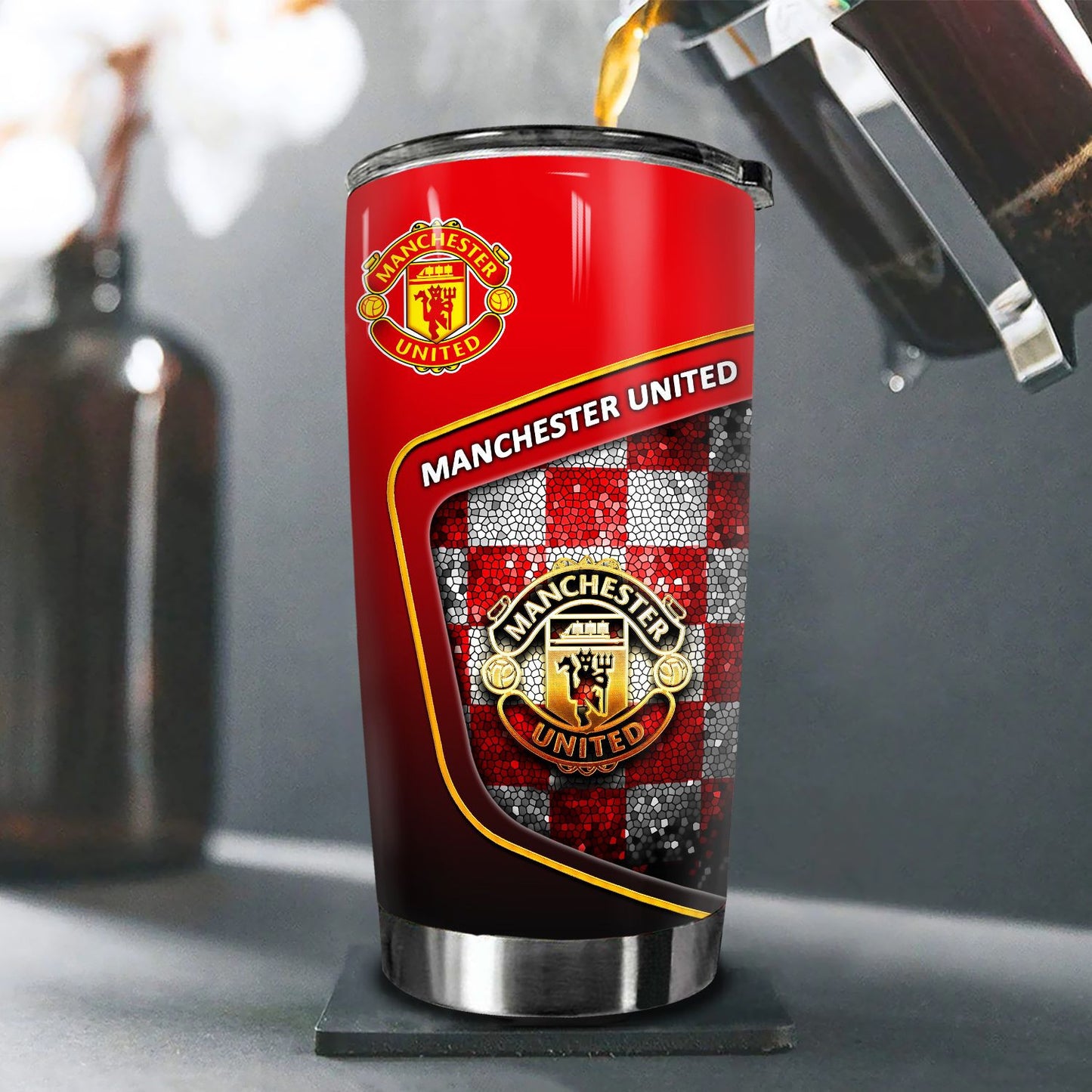 Manchester United Stainless Tumbler 20oz 30oz Cup V9