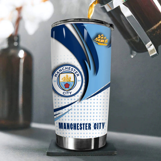 Manchester City Stainless Tumbler 20oz 30oz Cup V12