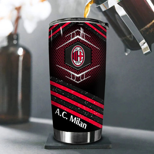 AC Milan Stainless Tumbler 20oz 30oz Cup V2