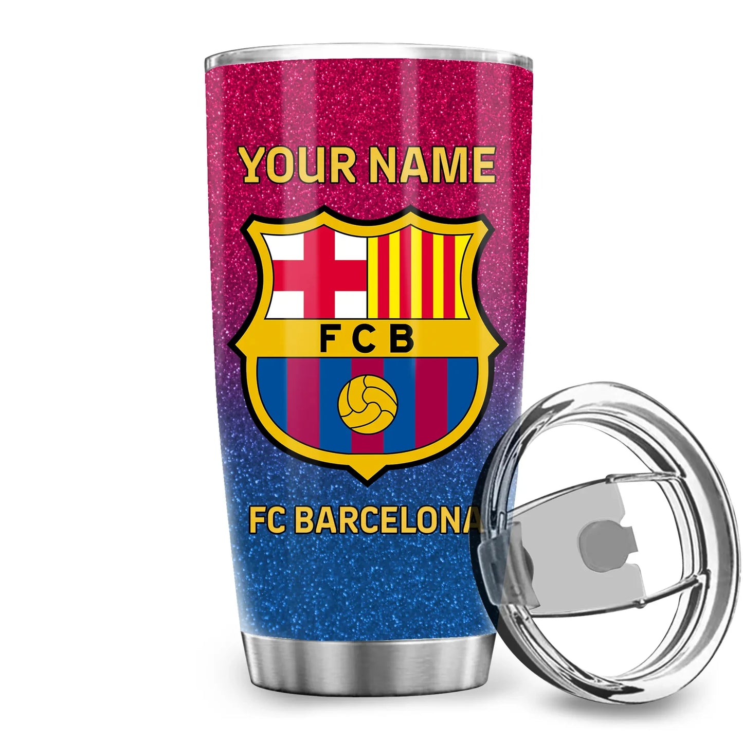 Personalized Barca Stainless Tumbler 20oz 30oz Cup
