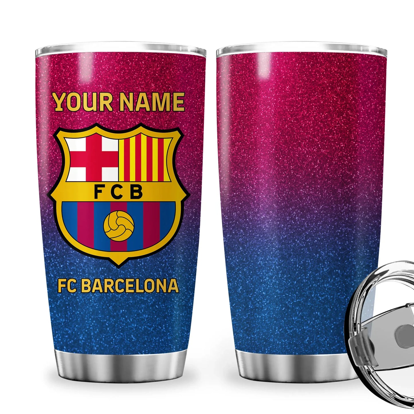 Personalized Barca Stainless Tumbler 20oz 30oz Cup