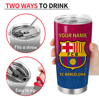 Personalized Barca Stainless Tumbler 20oz 30oz Cup