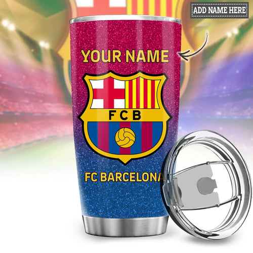 Personalized Barca Stainless Tumbler 20oz 30oz Cup