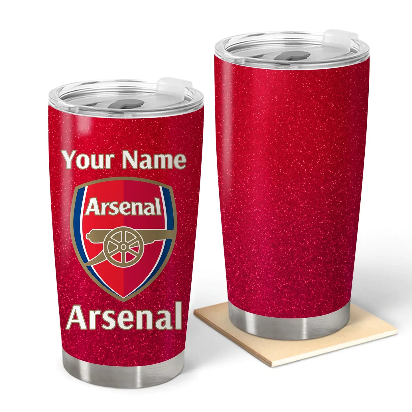 Personalized Arsenal Stainless Tumbler 20oz 30oz Cup