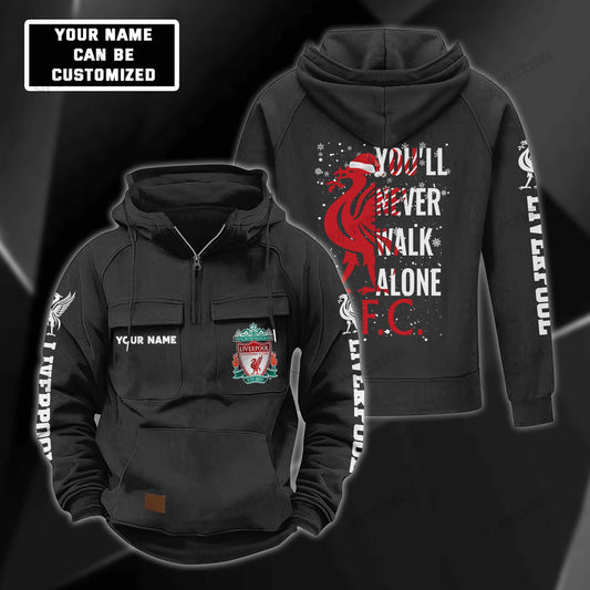 Personalized Liverpool Retro Cotton Hoodie