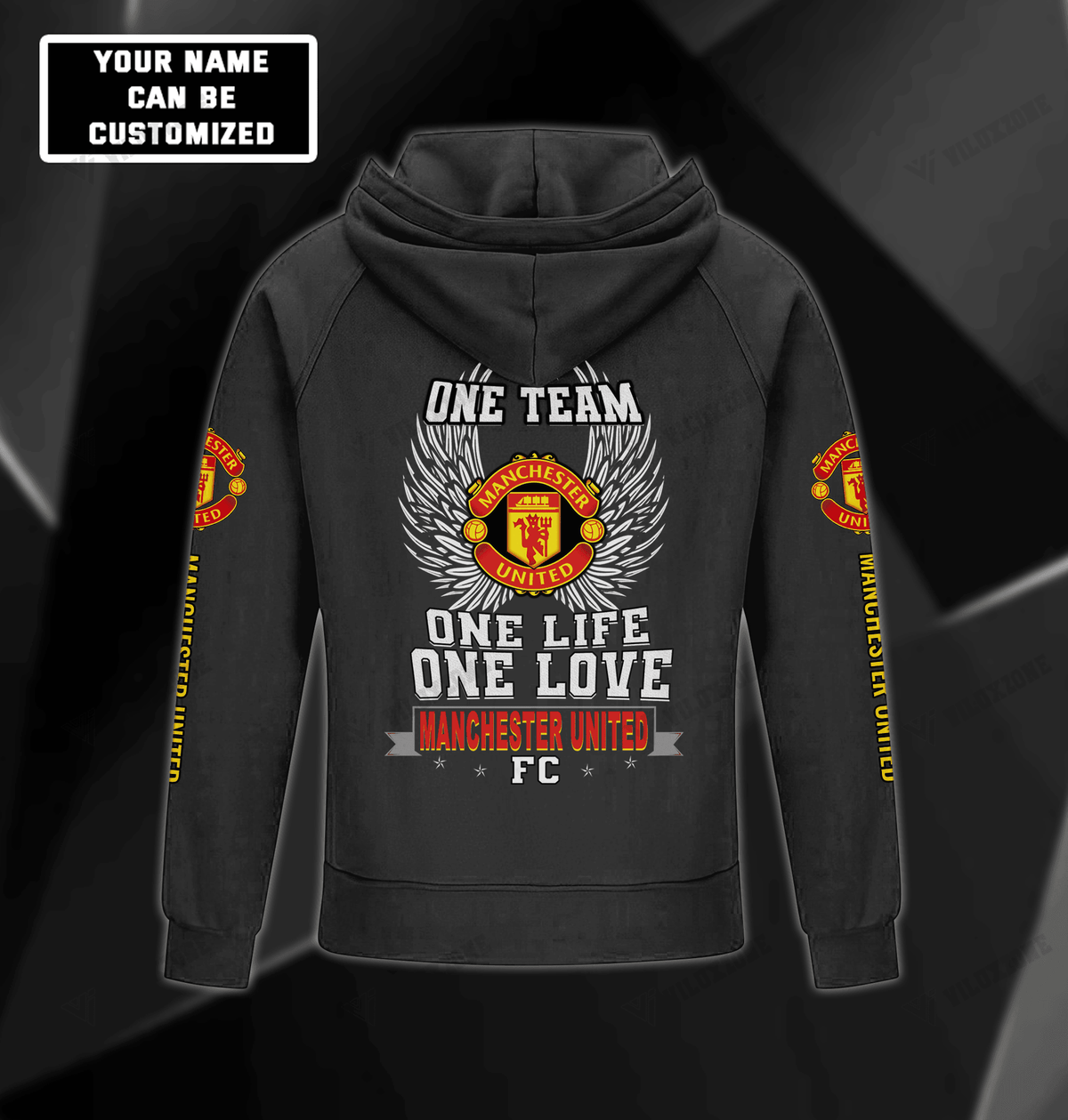 Personalized Manchester United Retro Cotton Hoodie