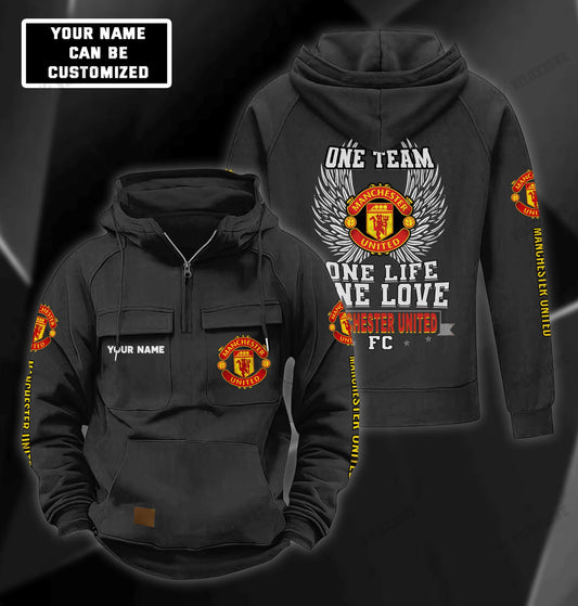 Personalized Manchester United Retro Cotton Hoodie