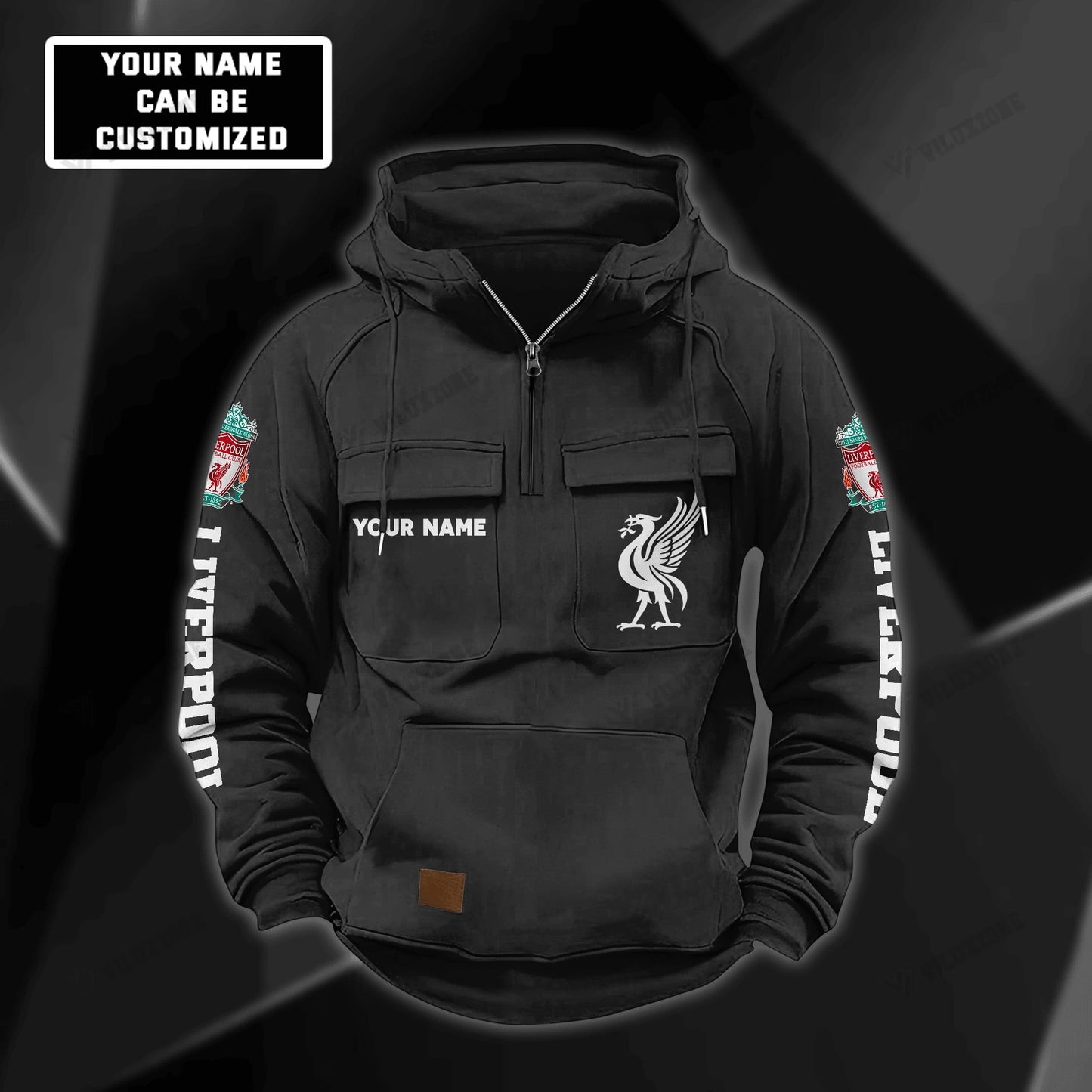 Personalized Liverpool V2 Retro Cotton Hoodie