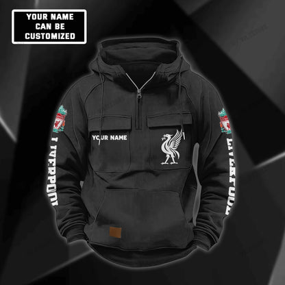Personalized Liverpool V2 Retro Cotton Hoodie