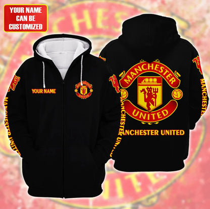 Personalized Manchester United Fleece 3D All Over Printed Unisex Shirt