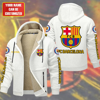Personalized Barcelona Fleece 3D Unisex Hooded Jacket