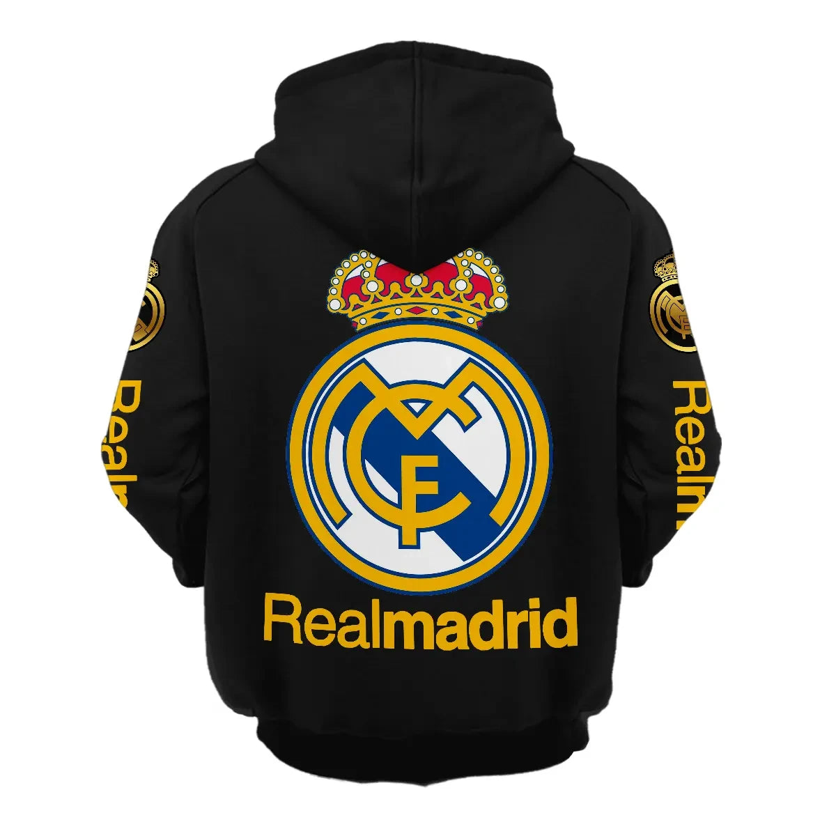 Personalized Real Madrid Lace-up Cotton Hoodie