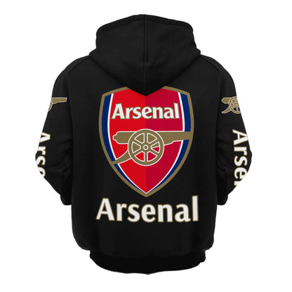 Personalized Arsenal Lace-up Cotton Hoodie