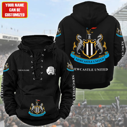 Personalized Newcastle United Lace-up Cotton Hoodie