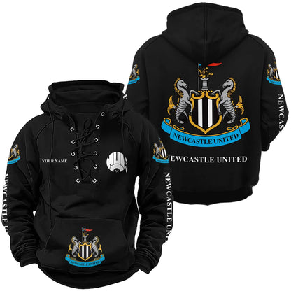 Personalized Newcastle United Lace-up Cotton Hoodie