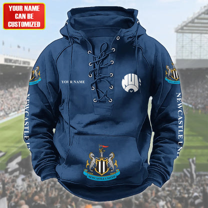 Personalized Newcastle United Lace-up Cotton Hoodie
