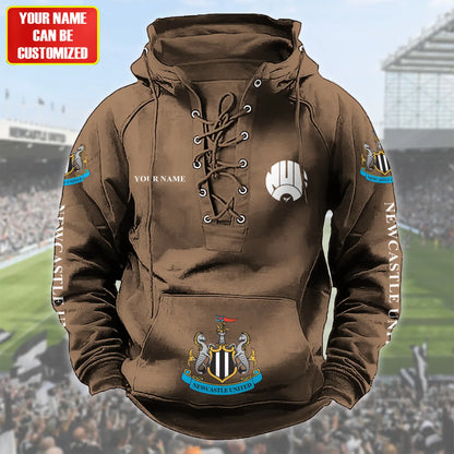 Personalized Newcastle United Lace-up Cotton Hoodie
