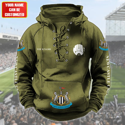 Personalized Newcastle United Lace-up Cotton Hoodie