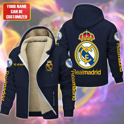 Personalized Real Madrid Fleece 3D Unisex Hooded Jacket