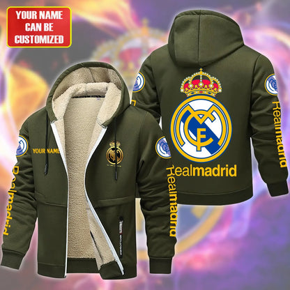 Personalized Real Madrid Fleece 3D Unisex Hooded Jacket