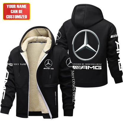Personalized Merc AMG Fleece 3D Unisex Hooded Jacket