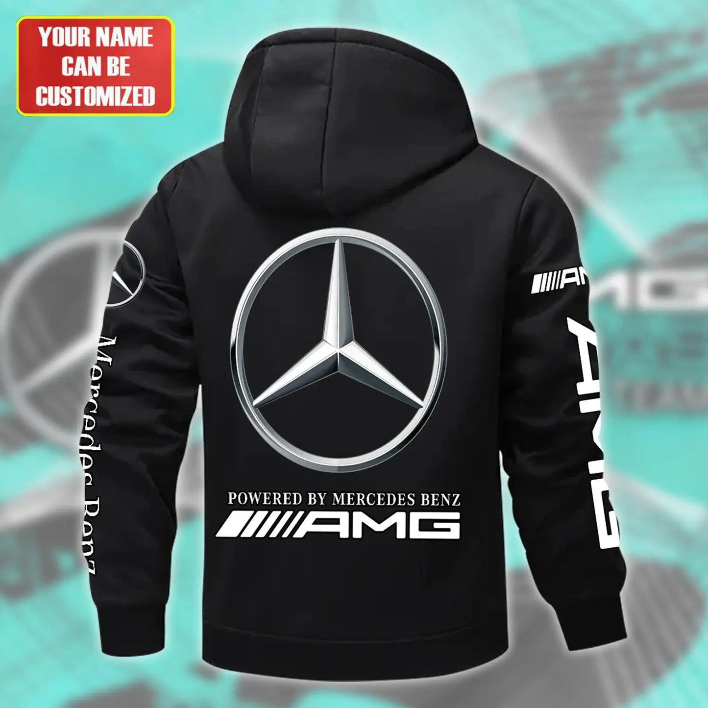 Personalized Merc AMG Fleece 3D Unisex Hooded Jacket