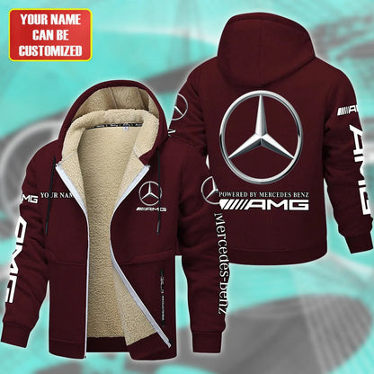Personalized Merc AMG Fleece 3D Unisex Hooded Jacket