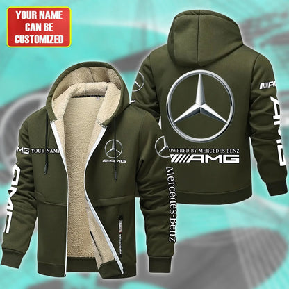 Personalized Merc AMG Fleece 3D Unisex Hooded Jacket