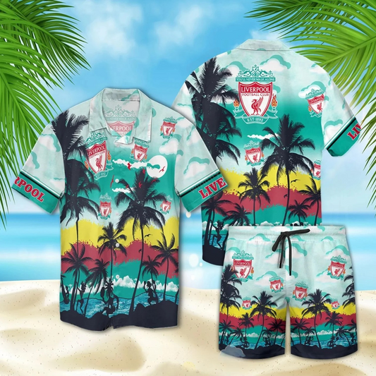 Liverpool Q10 Tropical Hawaii Shirt Beach Short Q260514