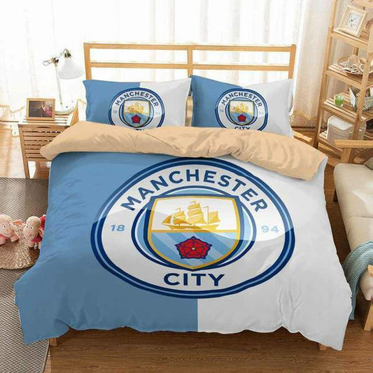 Personalized Manchester City All Over Printed Bedding Set V6