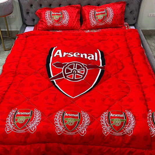 Arsenal All Over Printed Bedding Set V4