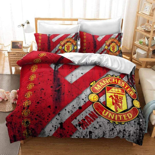 Manchester United All Over Printed Bedding Set V3