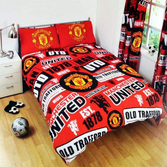Manchester United All Over Printed Bedding Set V5