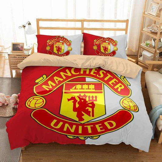 Manchester United All Over Printed Bedding Set V6